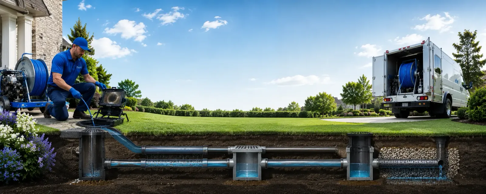 Outdoor drain cleaning information for Templeton, PA